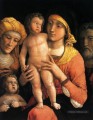La sainte famille avec les saints Elizabeth et l’enfant Jean Baptiste Andrea Mantegna